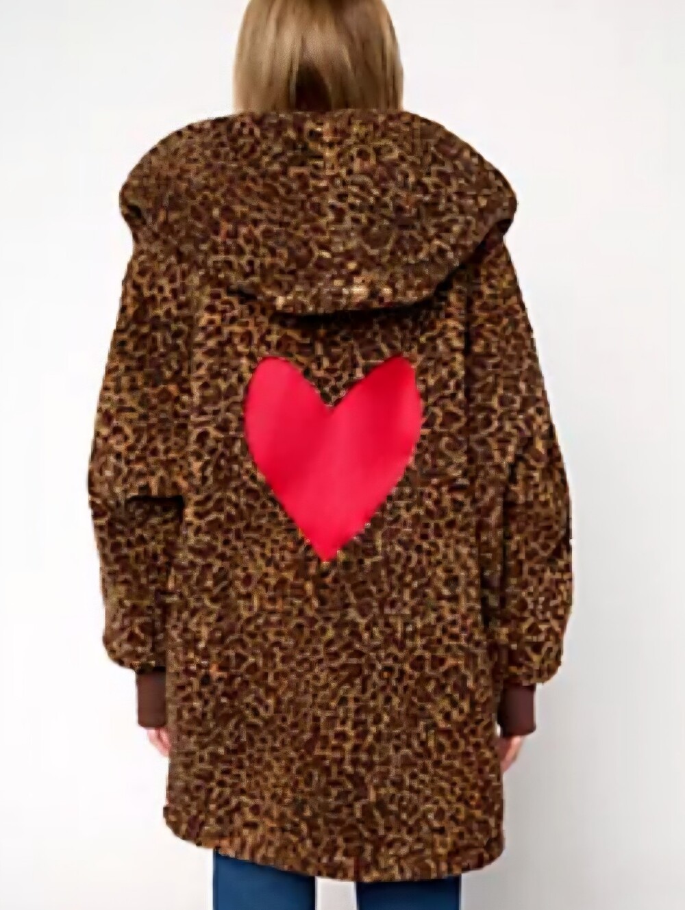 By Jill Martin Sherpa Embroidered Hooded Lounger, Size XS/S Petite, NWOT